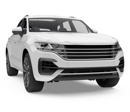SUV Car Isolatedの写真素材
