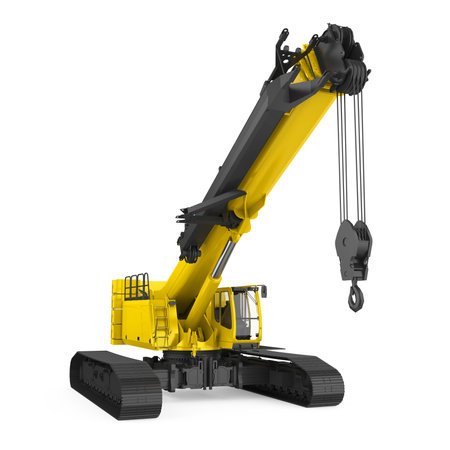 Crawler Crane Isolatedの写真素材