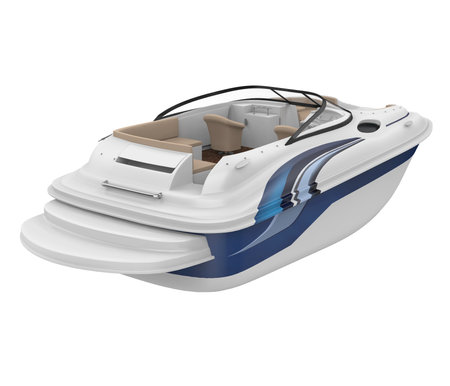 Speedboat Isolatedの写真素材