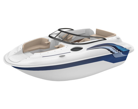 Speedboat Isolatedの写真素材
