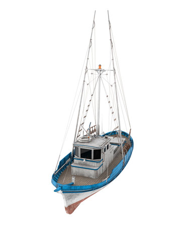Fishing Ship Isolatedの写真素材