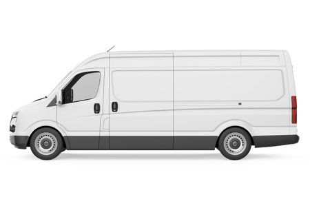Delivery Van Isolatedの写真素材