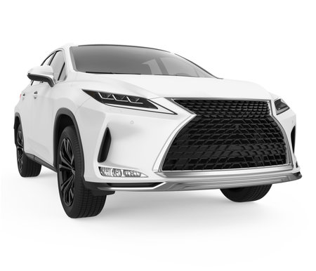 SUV Car Isolatedの写真素材