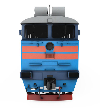 Diesel Locomotive Train Isolatedの写真素材