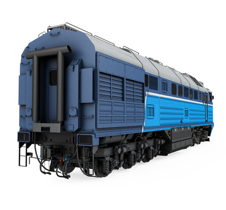 Diesel Locomotive Train Isolatedの写真素材