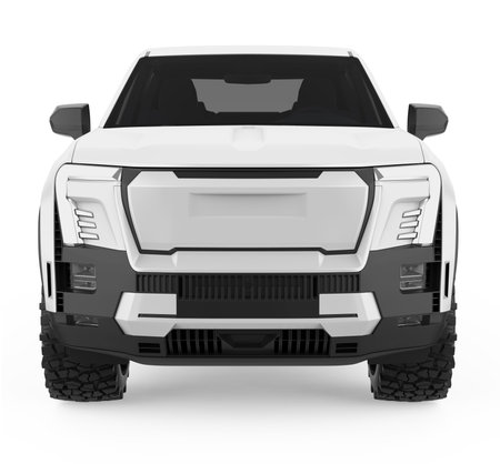 Pickup Truck Isolatedの写真素材
