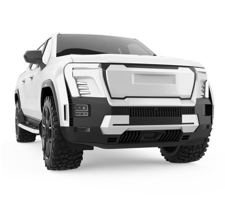 Pickup Truck Isolatedの写真素材