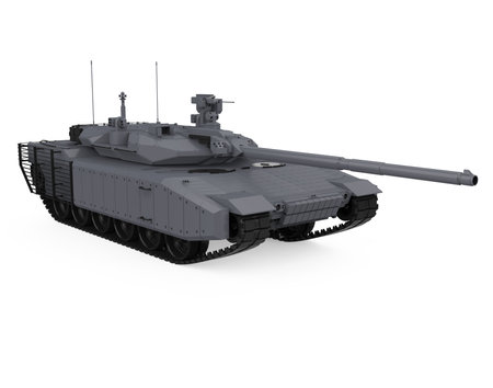 Military Tank Isolatedの写真素材