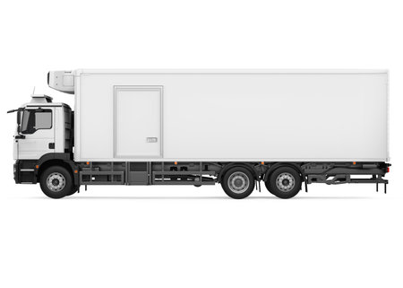 Refrigerated Truck Isolatedの写真素材