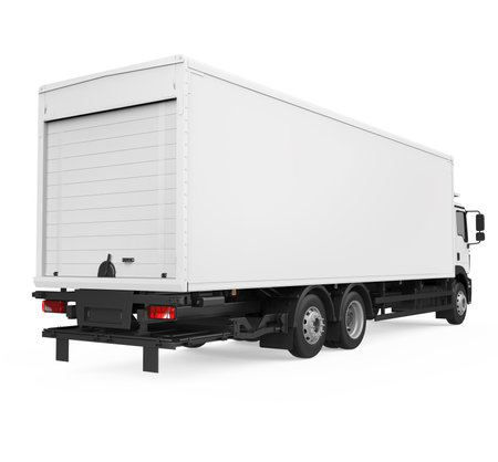 Refrigerated Truck Isolatedの写真素材