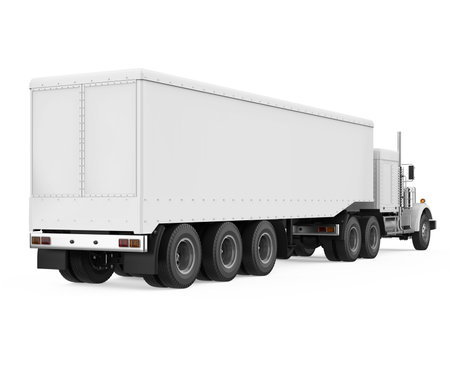 Trailer Truck Isolatedの写真素材