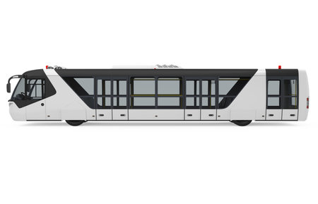 Airport Shuttle Bus Isolatedの写真素材