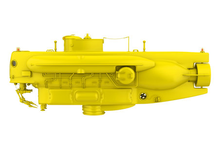 Small Yellow Submarine Isolatedの写真素材