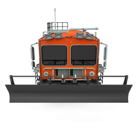 Snow Tracked Vehicle Isolatedの写真素材