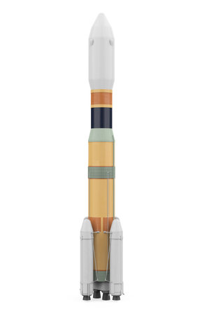 Space Rocket Isolatedの写真素材