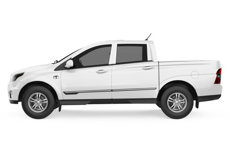 Pickup Truck Isolatedの写真素材