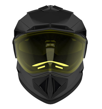 Motocross Helmet Isolatedの写真素材