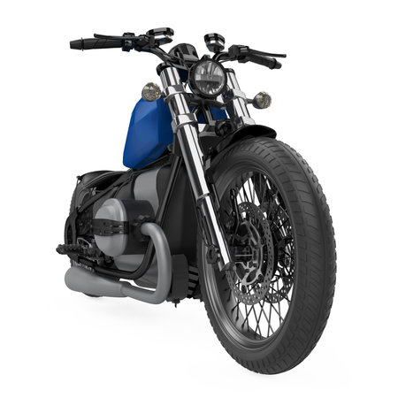 Motorcycle Isolated on White Backgroundの写真素材