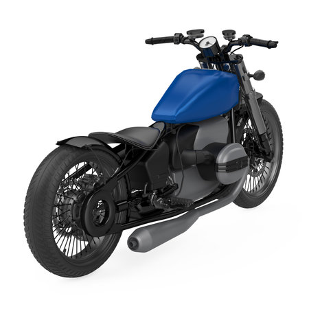 Motorcycle Isolated on White Backgroundの写真素材