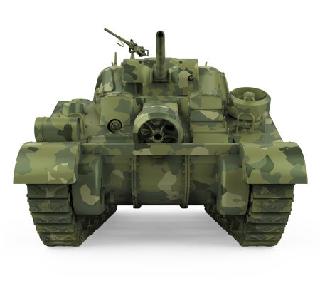 Military Tank Isolatedの写真素材