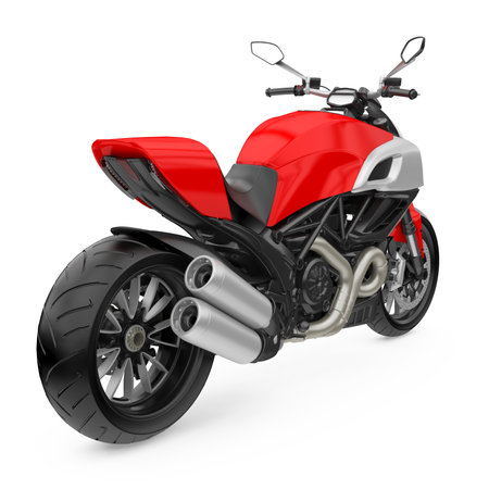 Sport Motorcycle Isolatedの写真素材
