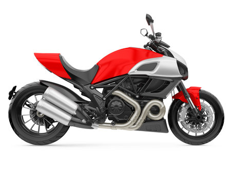 Sport Motorcycle Isolatedの写真素材