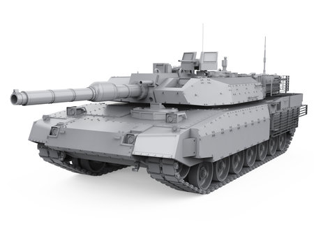 Military Tank Isolatedの写真素材