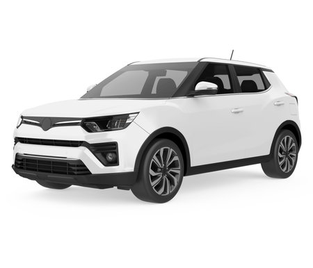 SUV Car Isolatedの写真素材