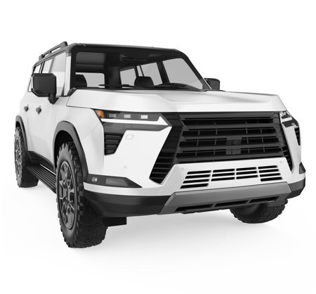 SUV Car Isolatedの写真素材