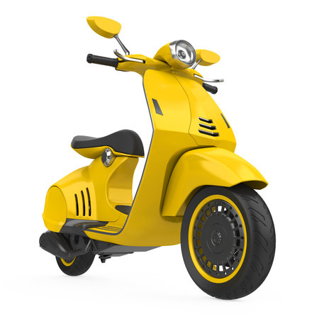 Scooter Motorcycle Isolatedの写真素材