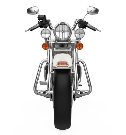 Motorcycle isolated on white backgroundの写真素材