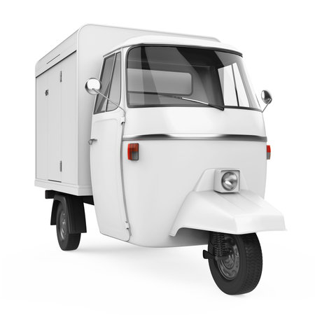 Food Truck Isolatedの写真素材