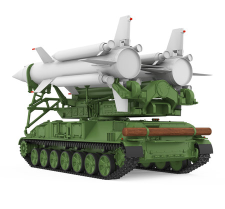Military Missile Tank Isolatedの写真素材