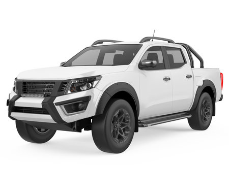 Pickup Truck Isolatedの写真素材