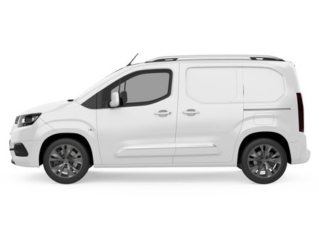Delivery Van Isolatedの写真素材
