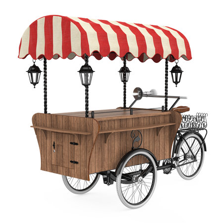 Food Cart Isolatedの写真素材