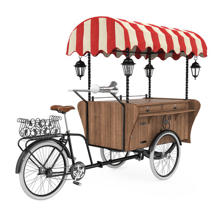 Food Cart Isolatedの写真素材