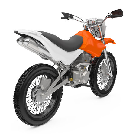 Motocross Motorcycle Isolatedの写真素材