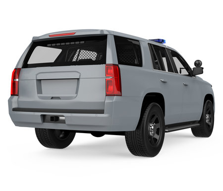 Police Car Isolatedの写真素材