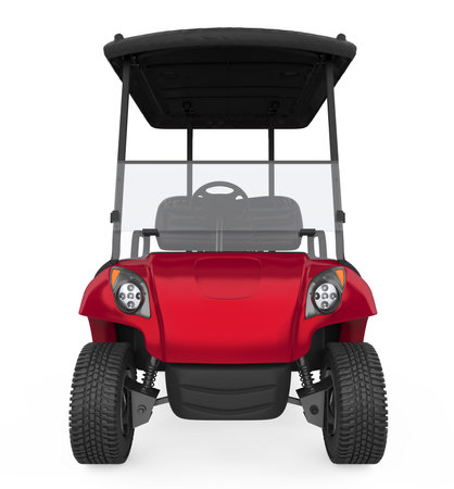 Golf Cart Isolatedの写真素材
