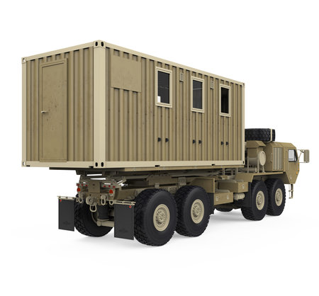 Military Truck Isolatedの写真素材
