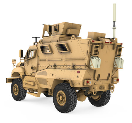 Military Truck Isolatedの写真素材