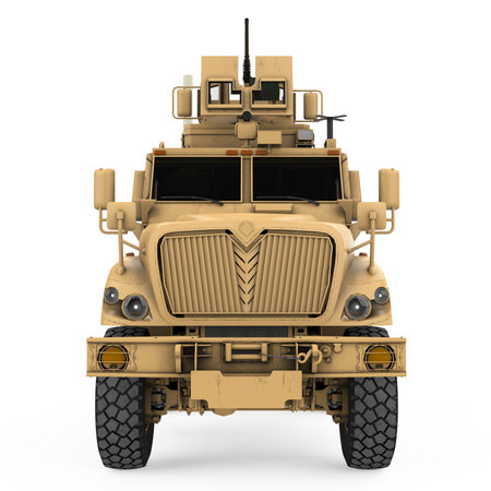 Military Truck Isolatedの写真素材
