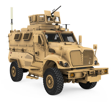 Military Truck Isolatedの写真素材