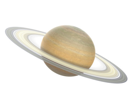 Planet Saturn Isolatedの写真素材