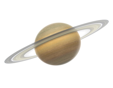 Planet Saturn Isolatedの写真素材