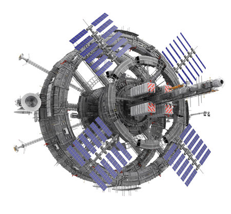 Space Station Isolatedの写真素材