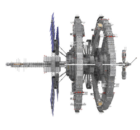 Space Station Isolatedの写真素材