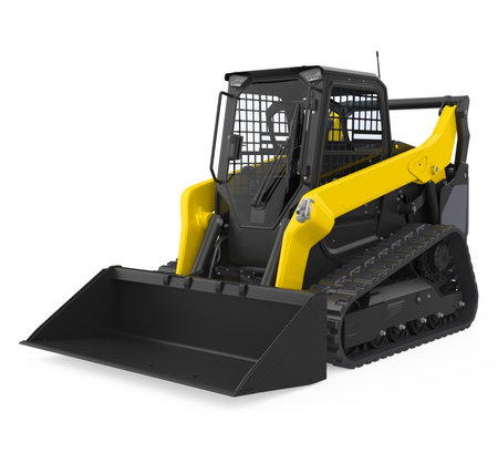 Skid-steer Loader Isolatedの写真素材
