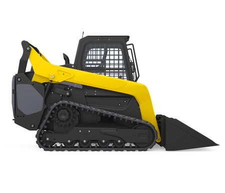 Skid-steer Loader Isolatedの写真素材